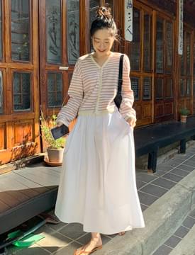 Heidi Banding Flare Long Skirt