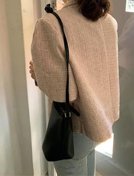 Mild leather mini shoulder bag