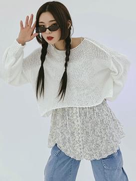 Loose-fit Belle Crop Knitwear