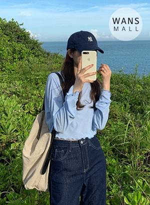dp4245 보이비 진청 와이드 팬츠