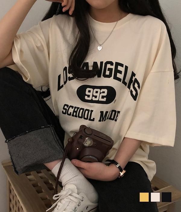 LA 992 overfit short-sleeved T-shirt