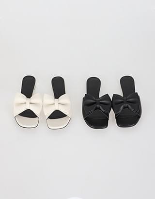 볼륨 리본 슬리퍼 (2colors)