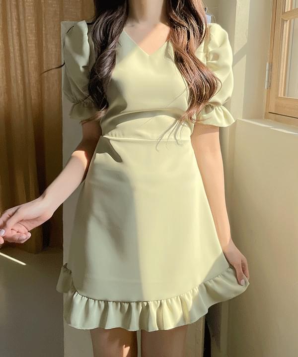 팔레트 셔링 미니원피스 2color