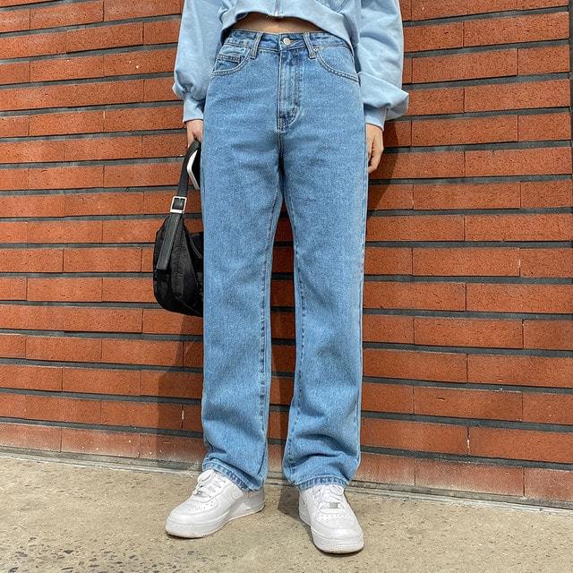 윌리 와이드 데님 롱 팬츠