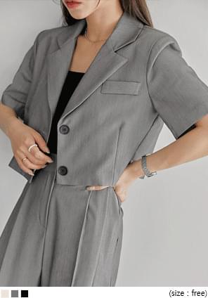 MONTO SET-UP CROP 1/2 JACKET