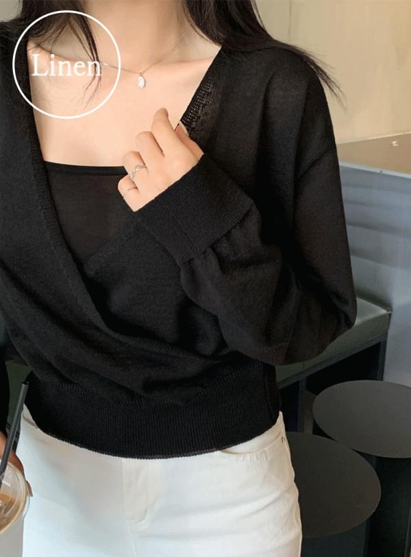 Cross wrap knit