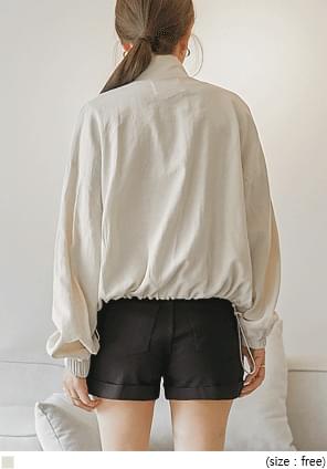 High Neck Zip-Up Jacket