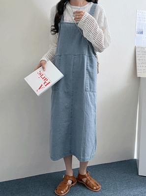 Love it Denim Long Bustier Dress