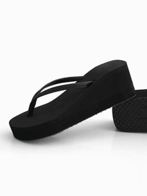 Light wedge slippers 6cm