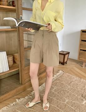 Rachel Pintuck Banding Half Pants