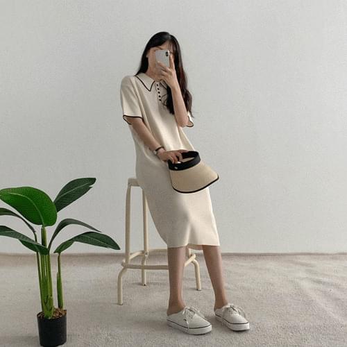 Arene Knitwear Short Sleeve Dress