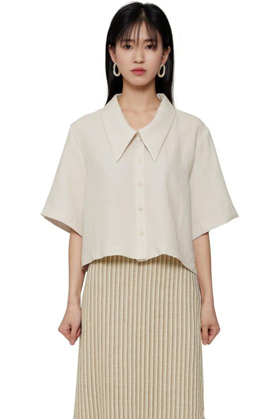 Faber Big Collar Half Shirt