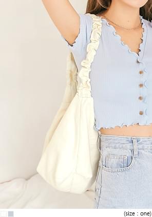 JENRI STRING SHIRRING SHOULDER BAG