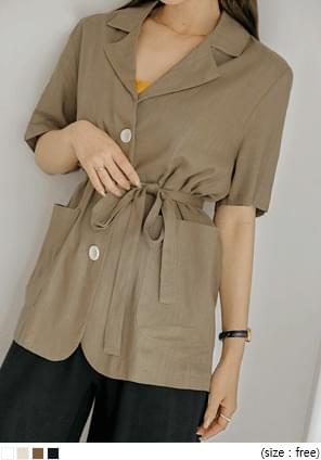 PENDOS LINEN STRAP 1/2 JACKET