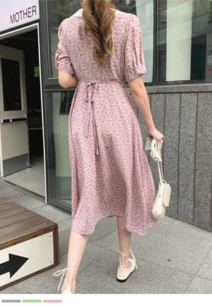 Fluttering Flower Flare Dress
