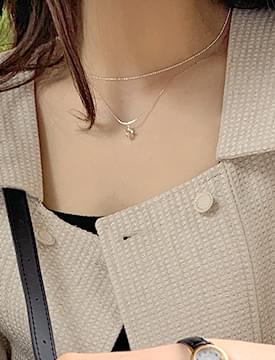 Alphabet Double Layered Necklace