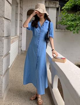 Mist Dot Long Dress
