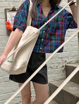 Rio Crop Check Blouse