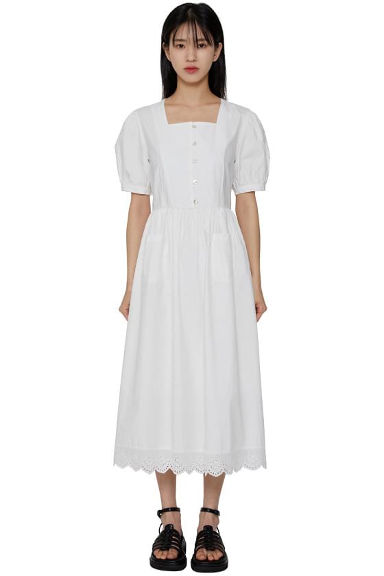 Melody puff long dress