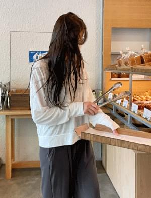 위드 세미크롭 린넨맨투맨