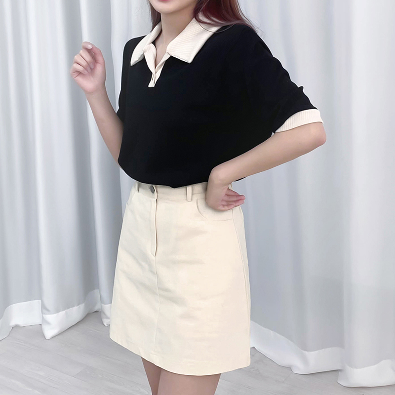미니 스커트 모델 착용 이미지-S3L2