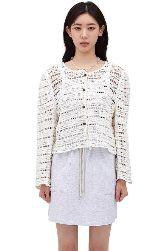 Under Crochet Knitwear Cardigan