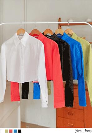 Linen Cropped Shirt