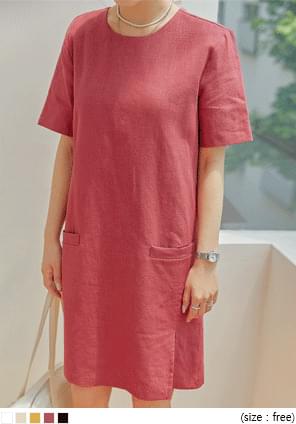 Linen Shift Dress