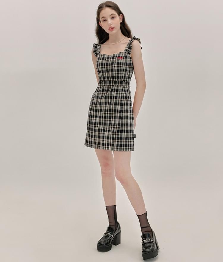 Sleeveless checkered dress Clearance