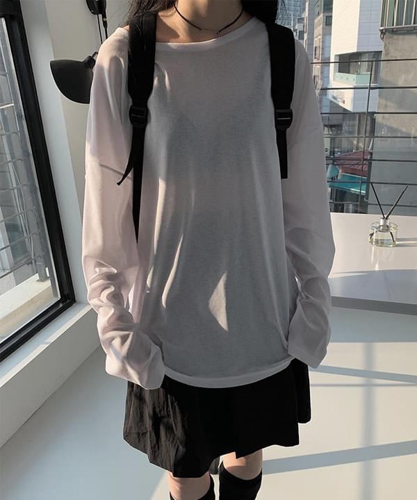 box see-through long sleeve