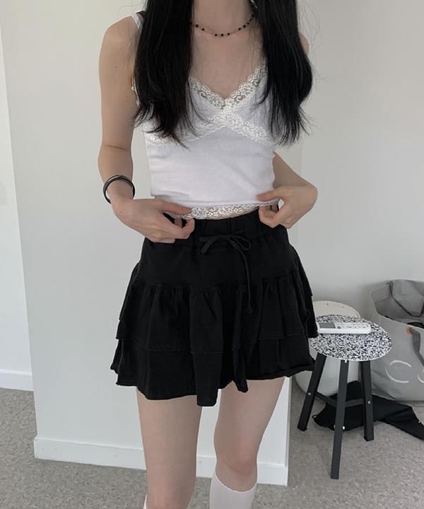 V Lace Flower Sleeveless