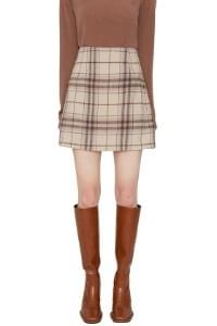 Wendy check mini skirt