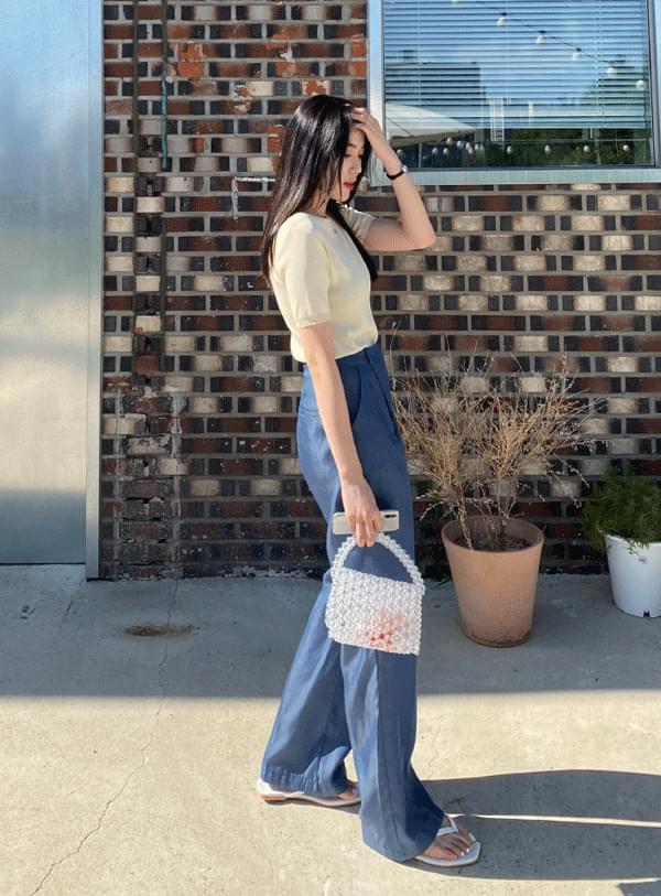 Cool Tencel Denim Slacks