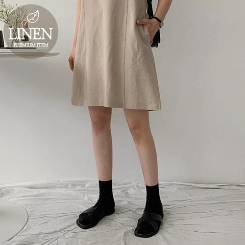 Edith linen Dress recommended for short girls