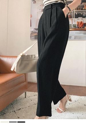 Line Good Pintuck Linen Slacks