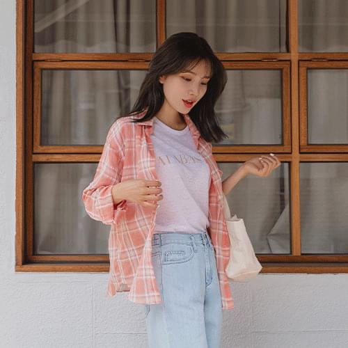 어드밋 체크 셔츠