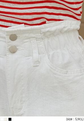 DIT 2 BUTTON BANDING BAGGY PANTS