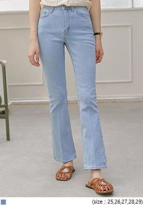 LEBORN SEMI BOOTS DENIM PANTS