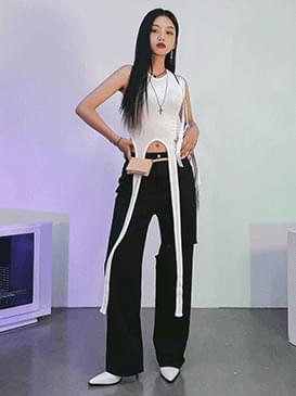 Damage Nero wide pants