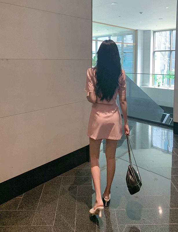 Evening mini skirt