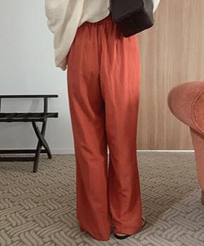 라빌리 린넨 밴딩팬츠