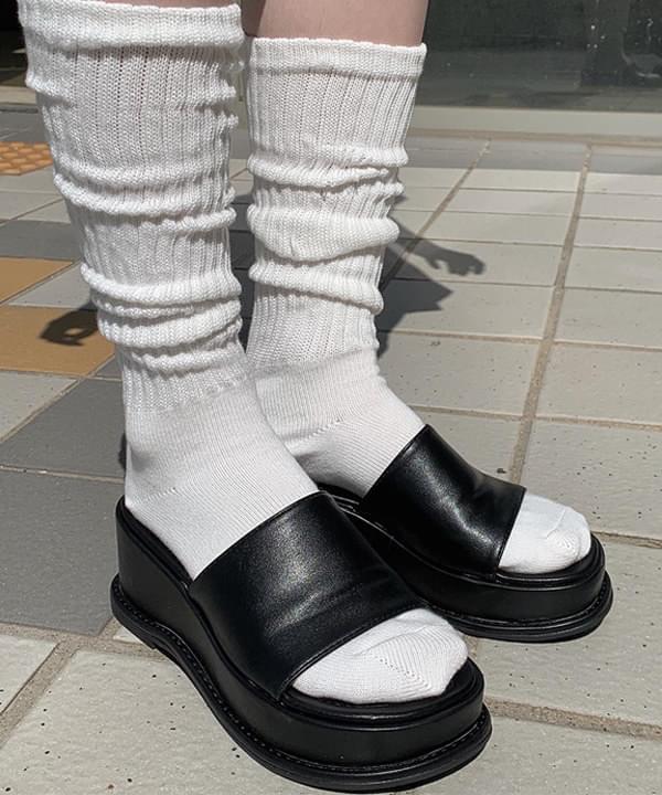 natsu platform heel slippers