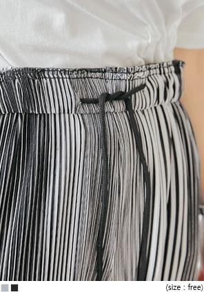 Striped Pleated Pants