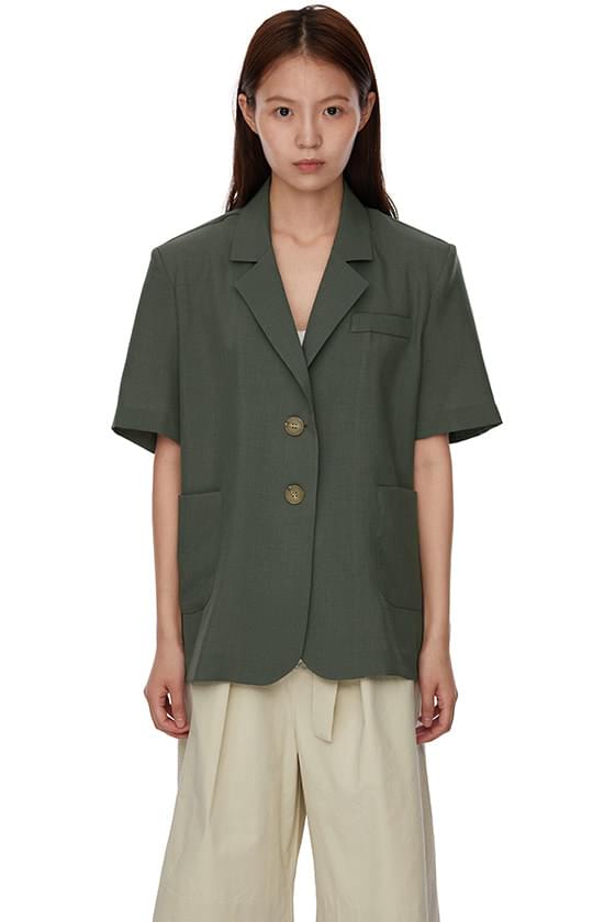 summer two-button half blazer