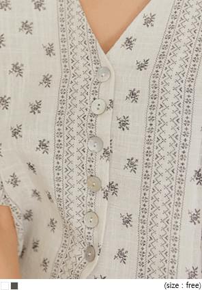 RISO SET-UP ETHNIC 1/2 BLOUSE