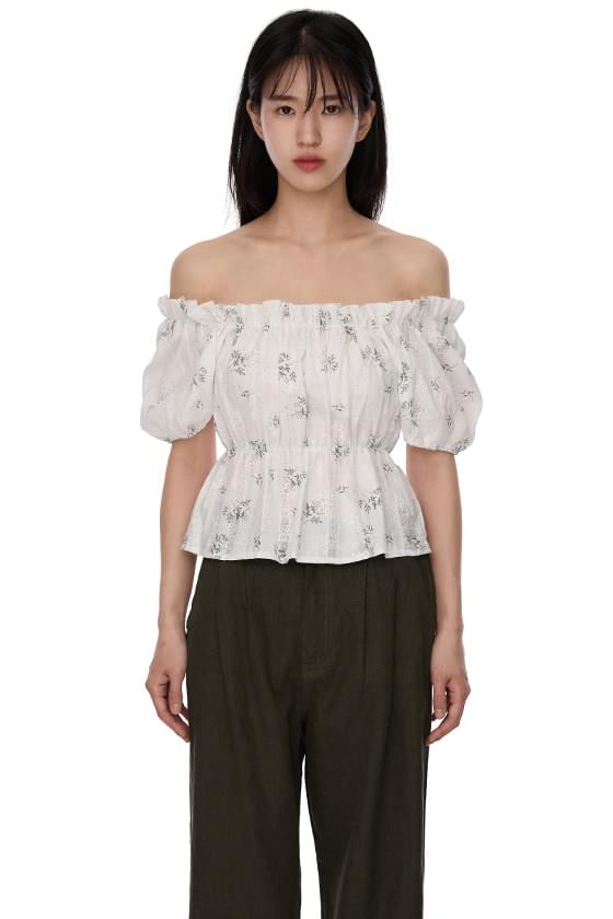 Jasmine off-the-shoulder blouse