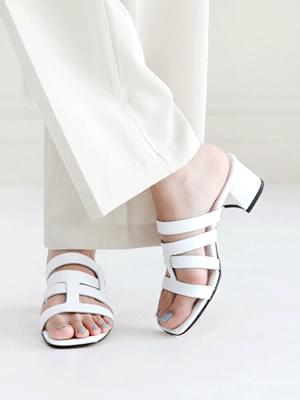 Satisfaction Leather Mules Slippers 5cm