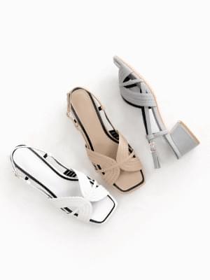 Clip Slingback Sandals 4cm