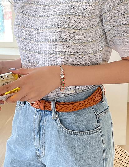 floral chain bracelet