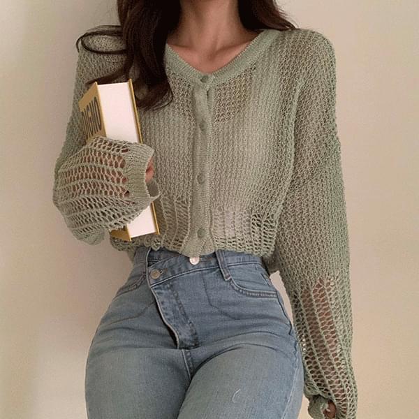 색감예쁜 여름 가디건